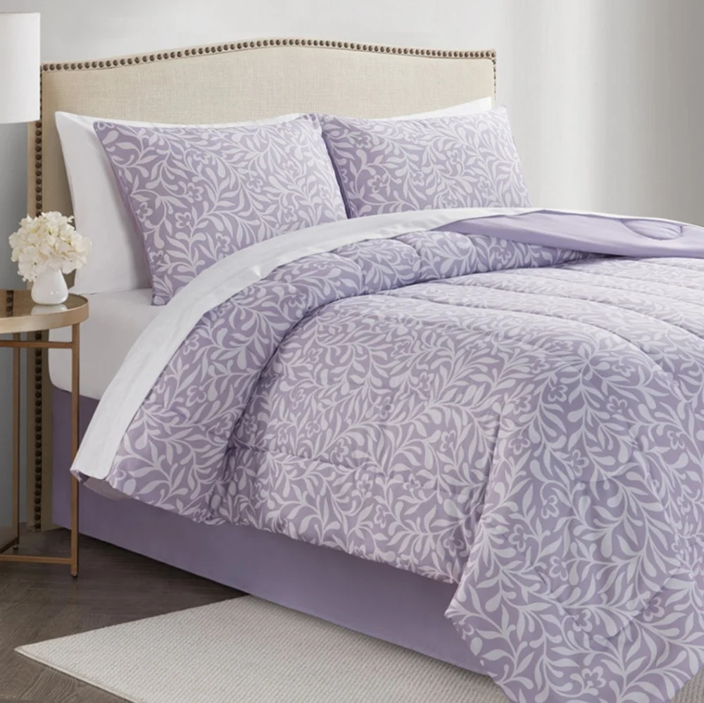 SUPER SALE ** BRAND NEW ** 8 PC Lavender Floral Comforter Set